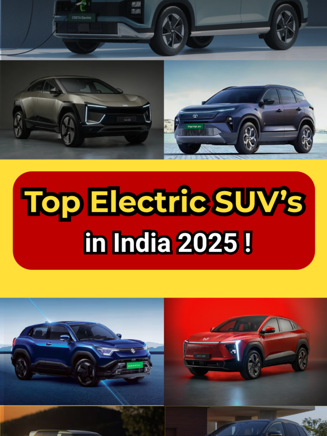 Top Electric SUVs in India 2025 !